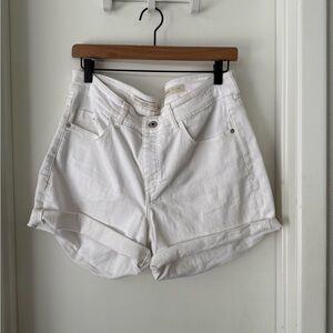 Pilcro White Jean Shorts Classic Summer Style